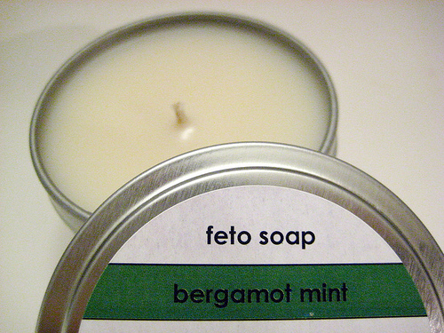 Bergamot Mint Scented Candle
